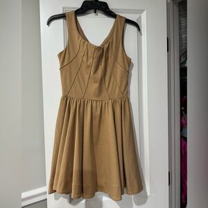 XOXO tan dress
